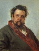 Ilya Repin Portrait of Modest Moussorgski oil painting reproduction